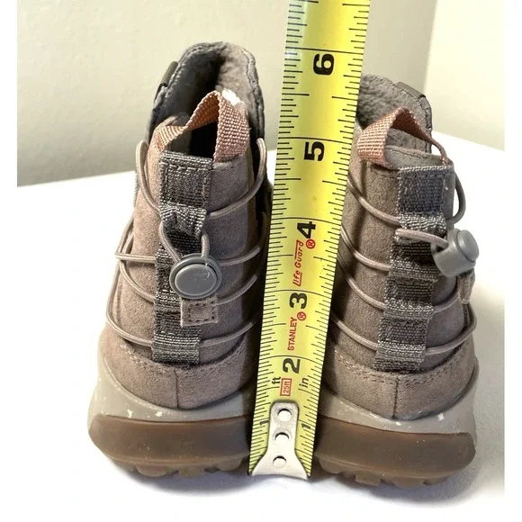 Chaco Women's Boots 8 Borealis Ridge Waterproof Boot Gray Morel Quilted Suede - Picture 4 of 10